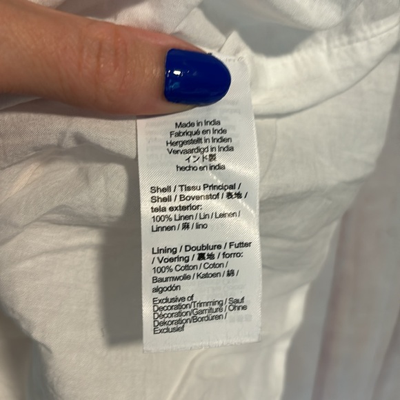 NWT J. Crew Raw-hem mini shirtdress in linen - Picture 8 of 9